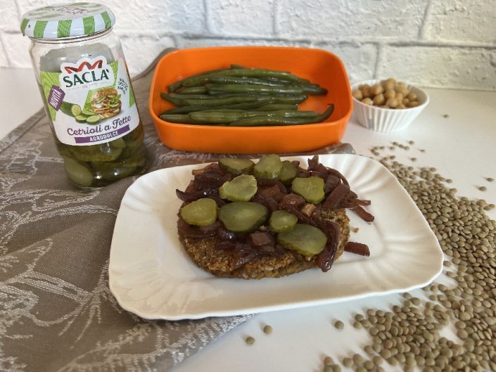 burger di lenticchie e ceci