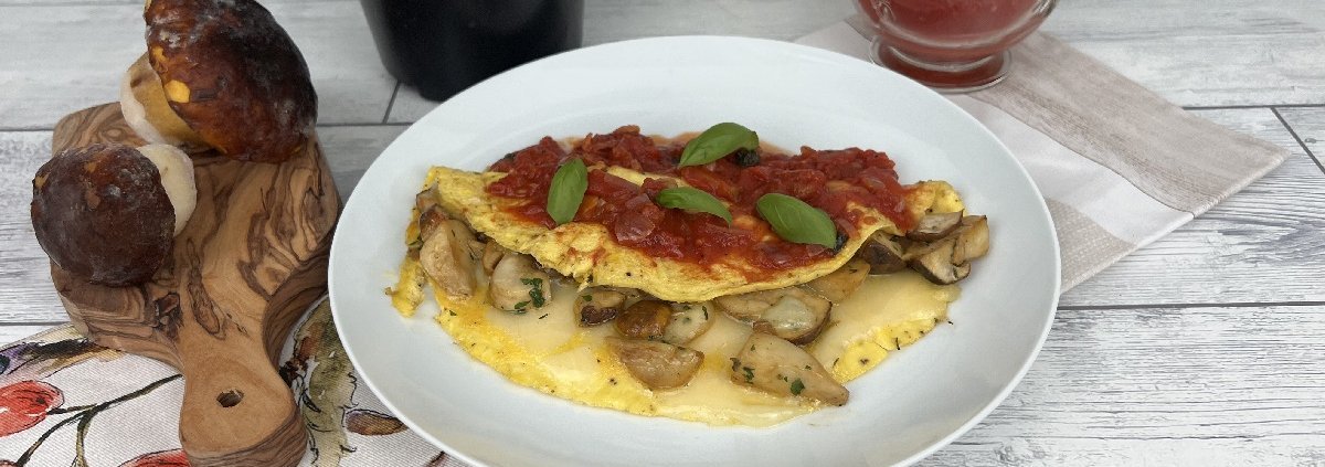 frittata-ai-porcini-e-provolone