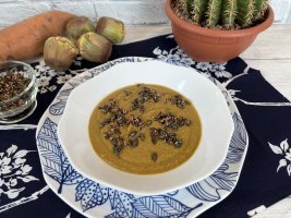 Ilaria-bertinelli-vellutata-di-patate-dolci-e-carciofi